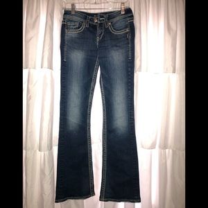 Silver “Lola” Dark Denim Jeans